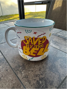 Silver Buffalo Mug 20 oz Saved By The Bell White Multi-color